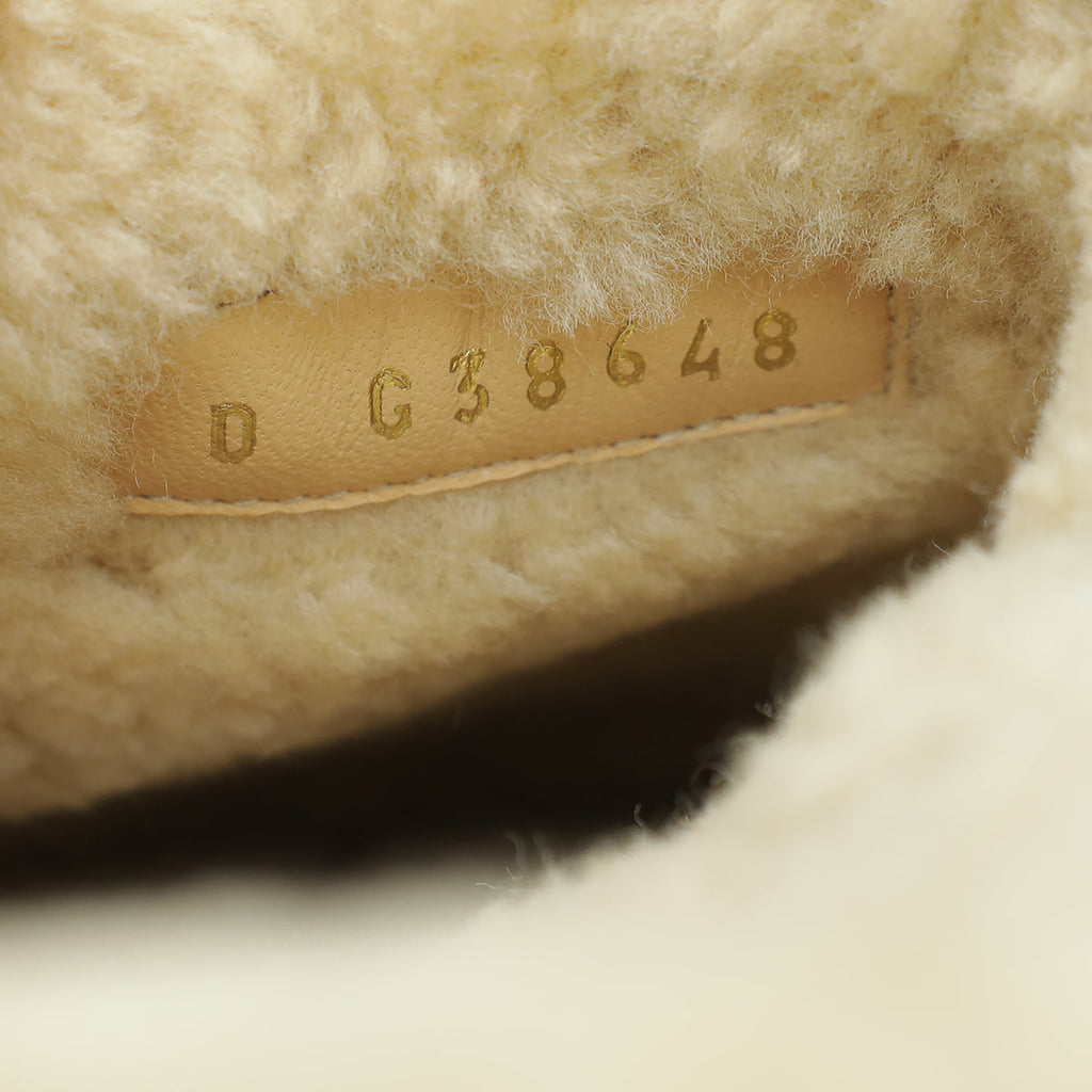 Chanel Bicolor CC Pony Hair and Shearling Mules 37