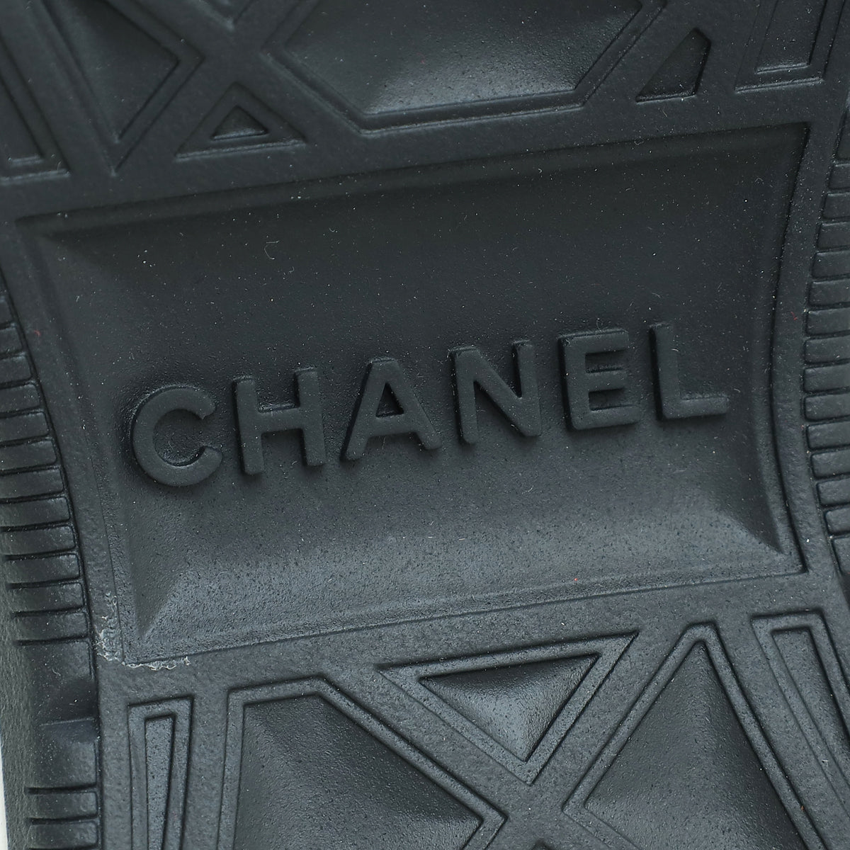 Chanel Black CC Lace Up Sneakers 36.5