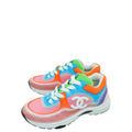 Chanel Multicolor CC Trainer Sneaker 37.5
