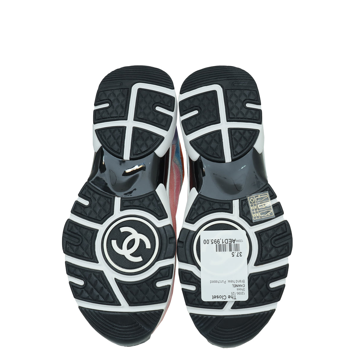 Chanel Multicolor CC Trainer Sneaker 37.5