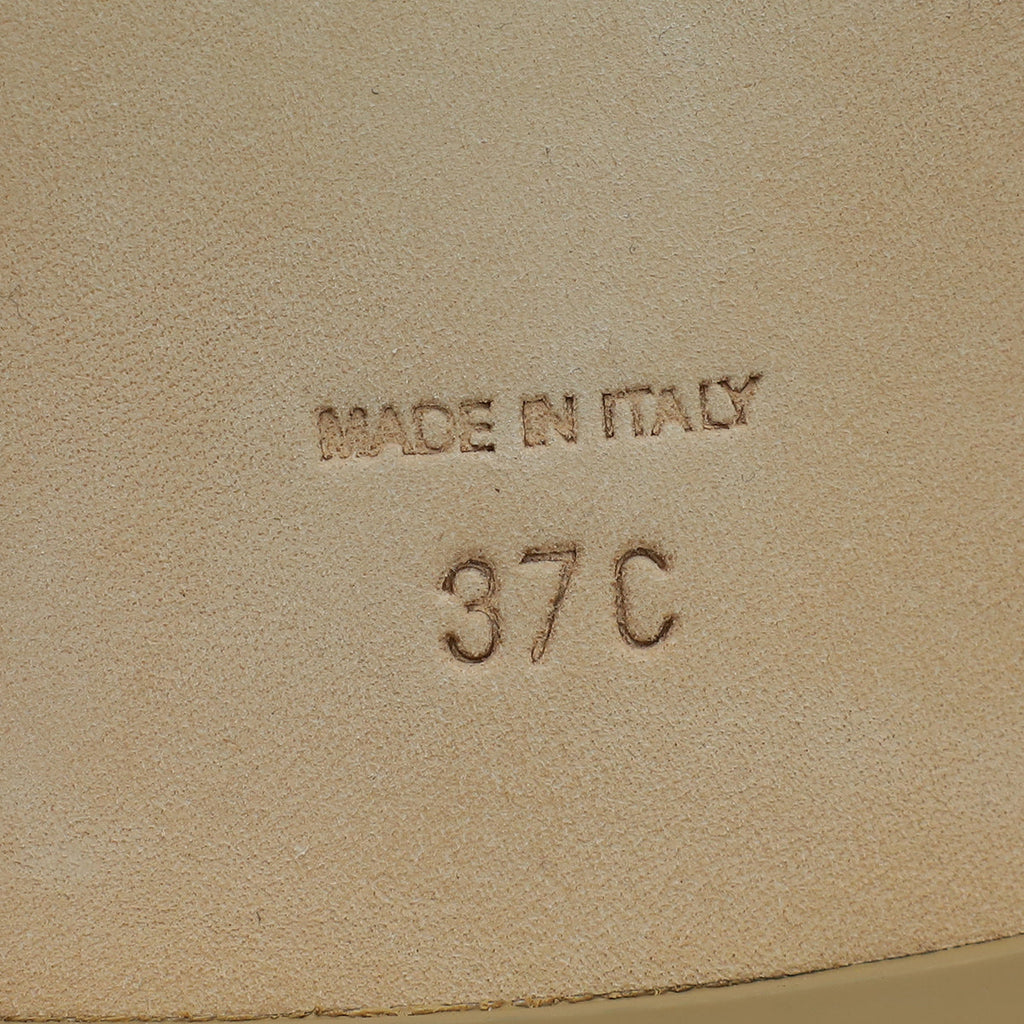 Chanel Beige CC Suede Moccasins Loafer 37