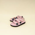 Chanel Bicolor CC Suede Velcro Flat Sandals 38