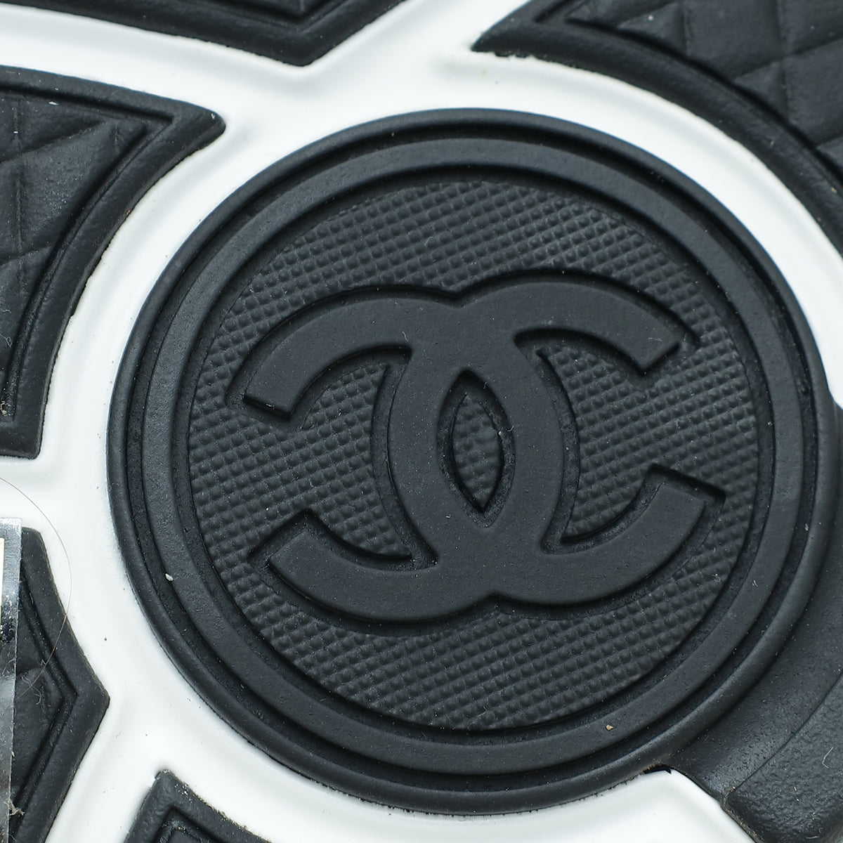 Chanel Blue Multicolor CC Trainer Sneaker 38