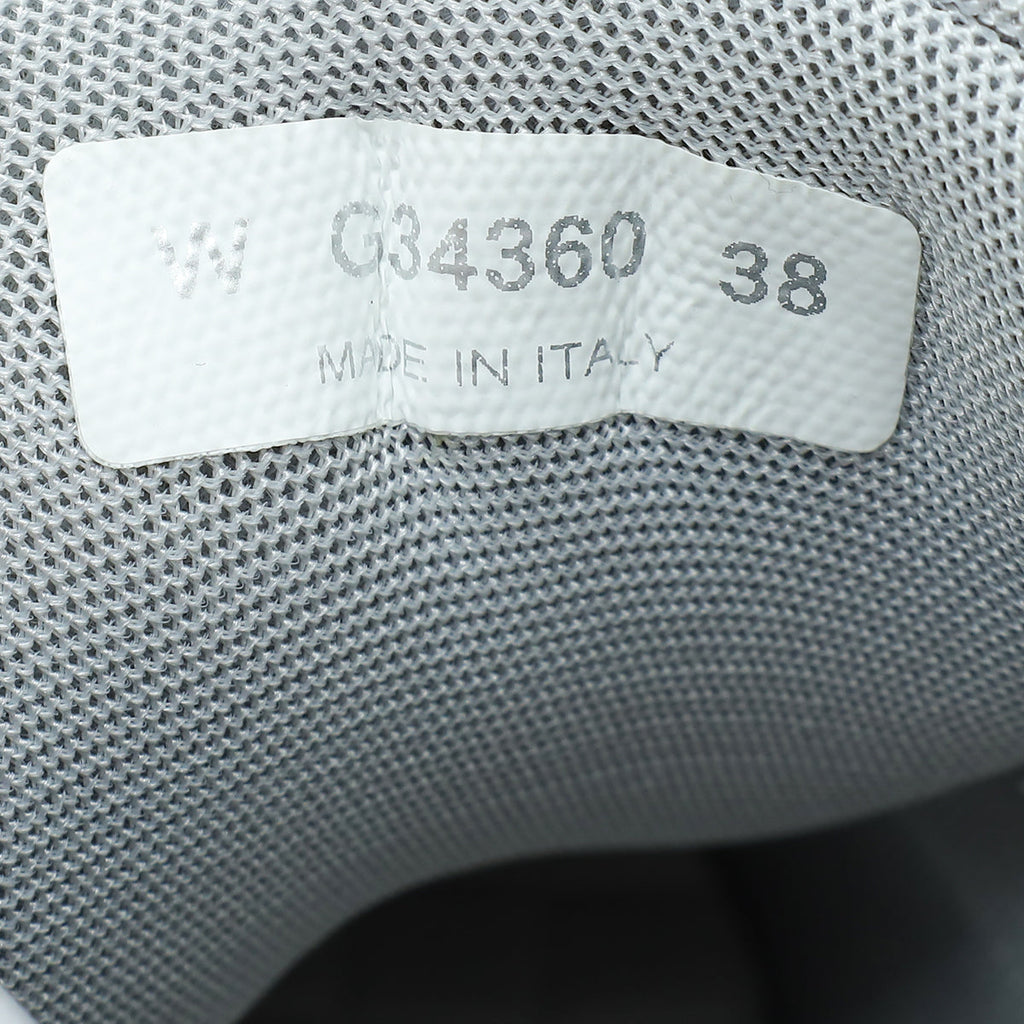 Chanel Blue Multicolor CC Trainer Sneaker 38