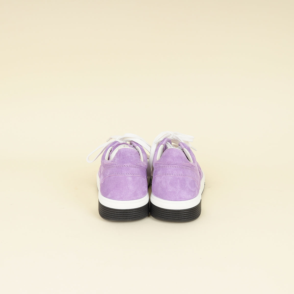 Chanel Purple CC Suede CC Lace Up Sneaker 38