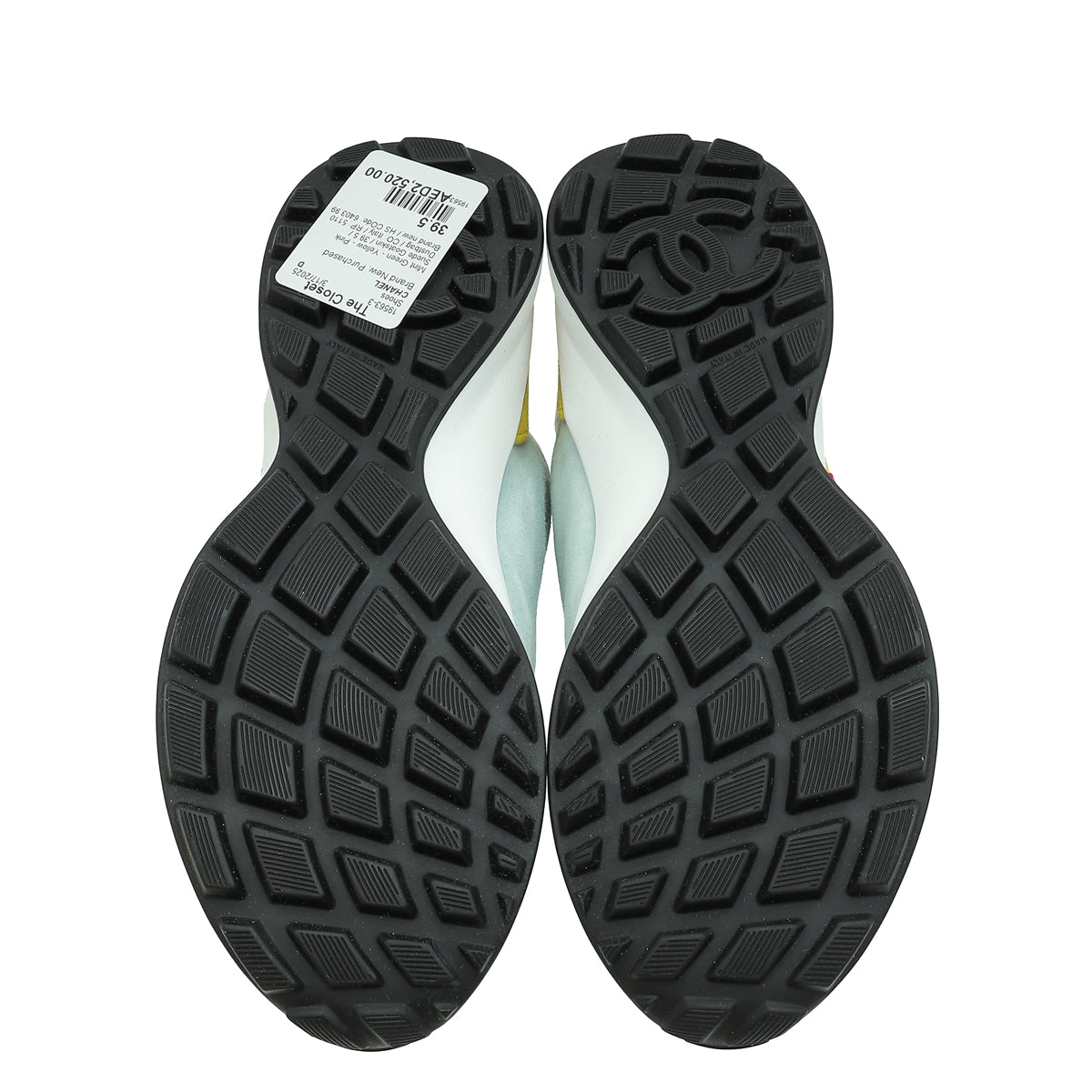 Chanel Tricolor CC Trainer Sneakers 39.5