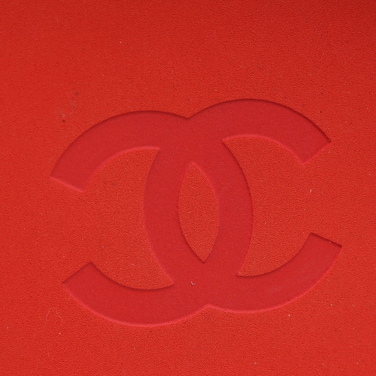 Chanel Red CC Padded Pool Thong Sandals 39