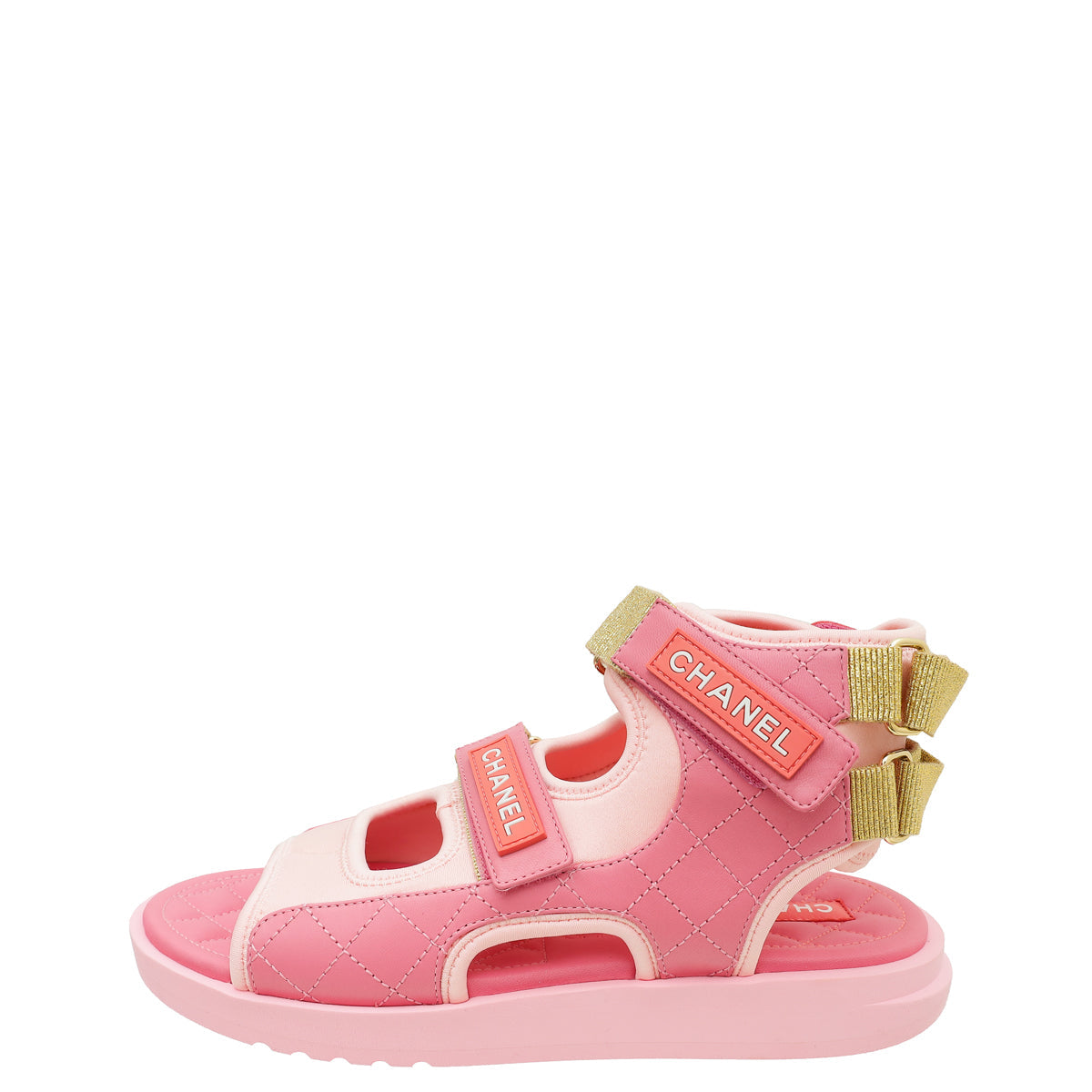 Chanel Pink Gladiator Sandal 39