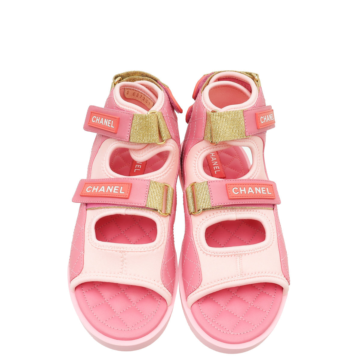 Chanel Pink Gladiator Sandal 39