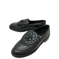Chanel Black CC Quilted Moccasin Loafer 39
