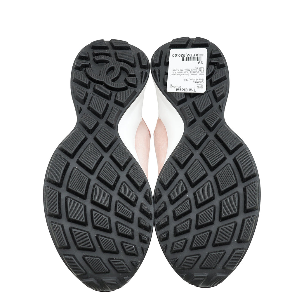 Chanel Bicolor CC Trainer Sneakers 39