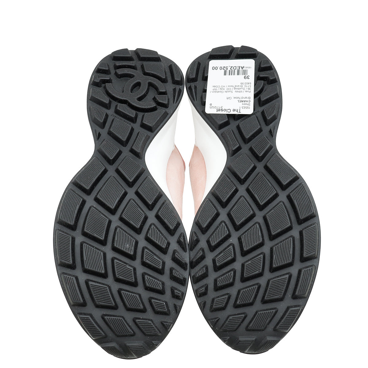 Chanel Bicolor CC Trainer Sneakers 39