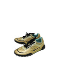 Chanel Bicolor Logo CC Lace Up Sneakers 40