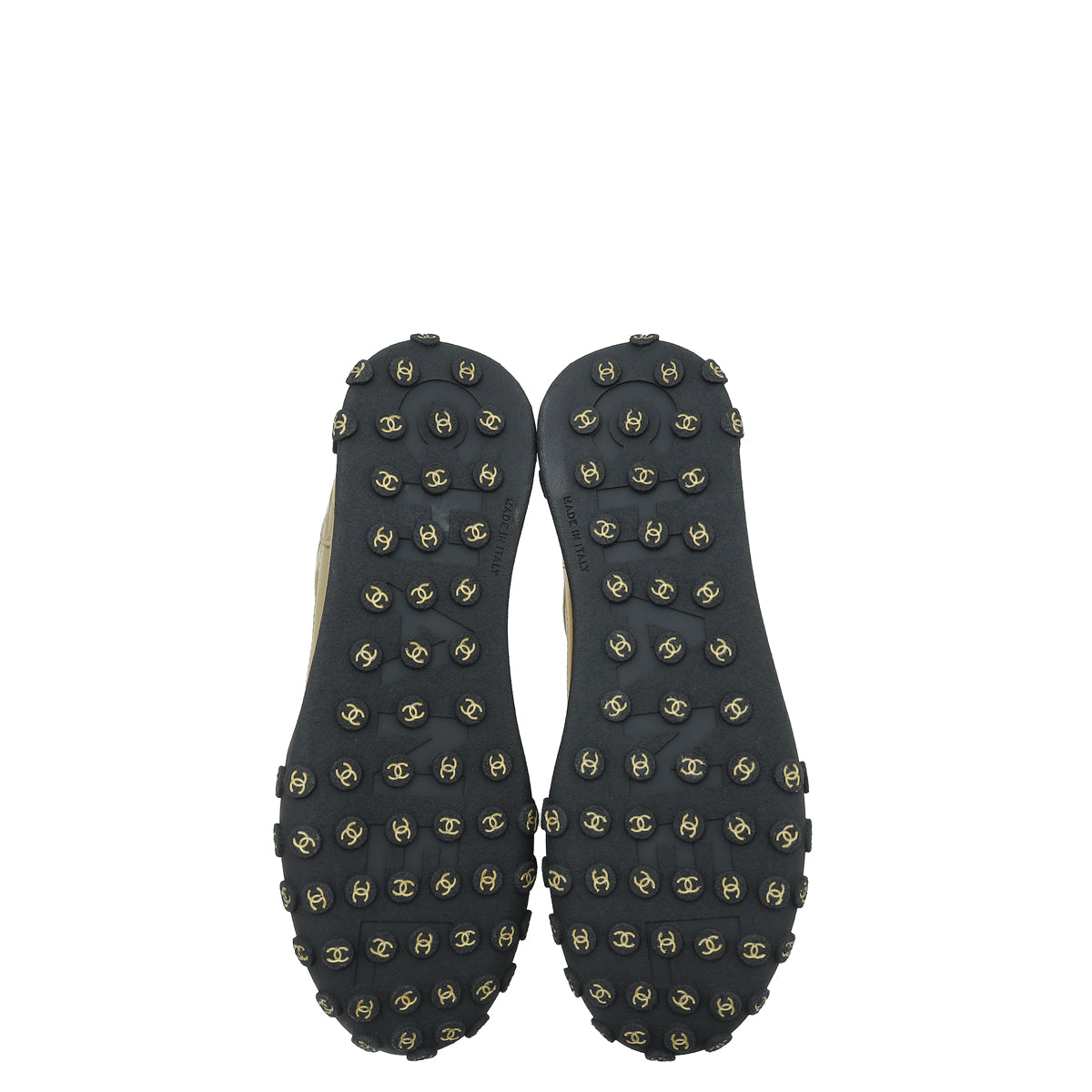 Chanel Bicolor Logo CC Lace Up Sneakers 40