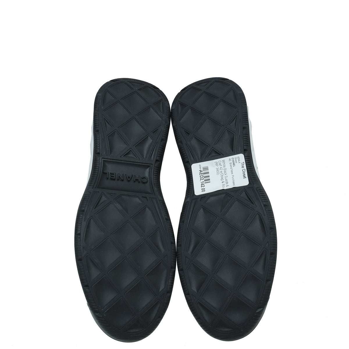 Chanel Bicolor CC Lace Up Sneakers 42
