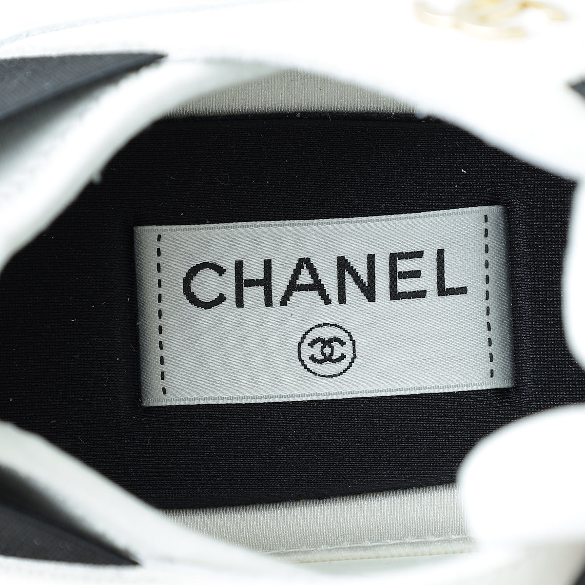 Chanel Bicolor CC Lace Up Sneakers 42