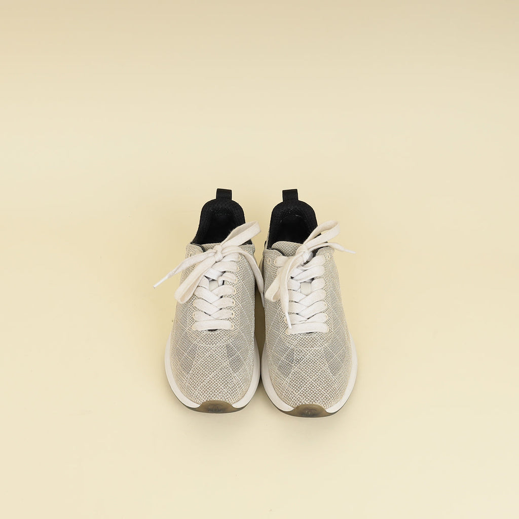 Chanel Beige CC Embroidered Mesh Sneaker 36.5