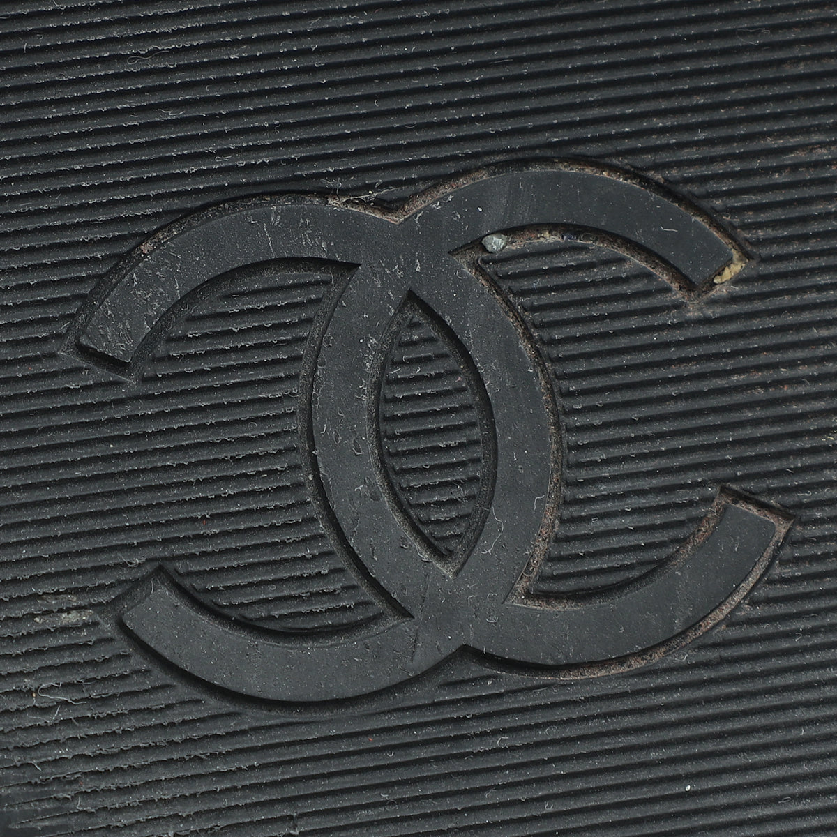 Chanel Black CC Espadrille Mule Sandals 36