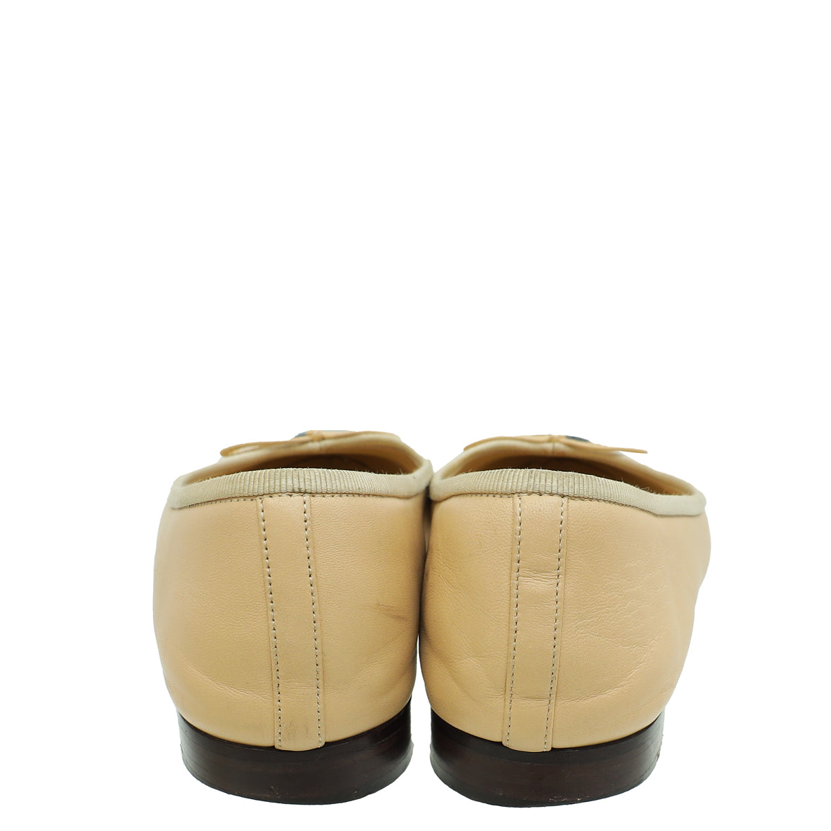 Chanel Bicolor CC Cap Toe Ballet Flats 36