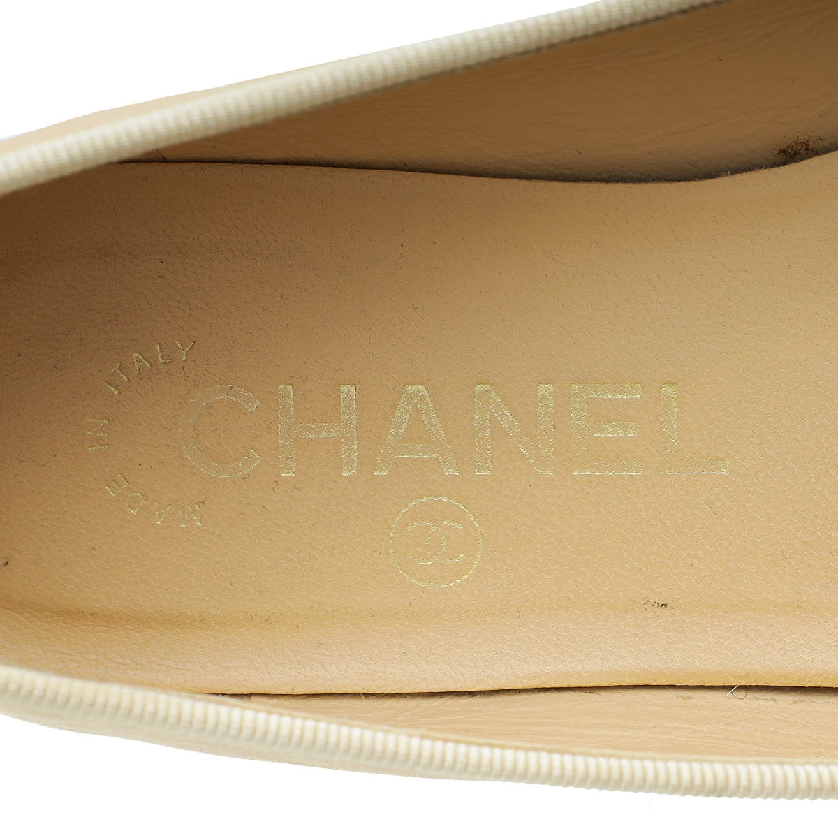 Chanel Bicolor CC Cap Toe Ballet Flats 36