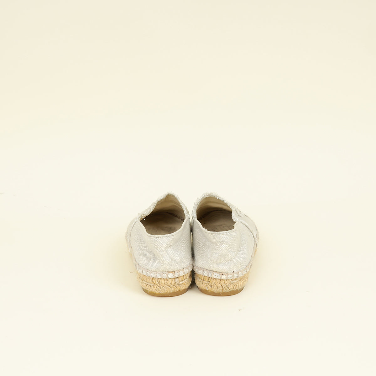Chanel Bicolor CC Cap Toe Espadrille 36