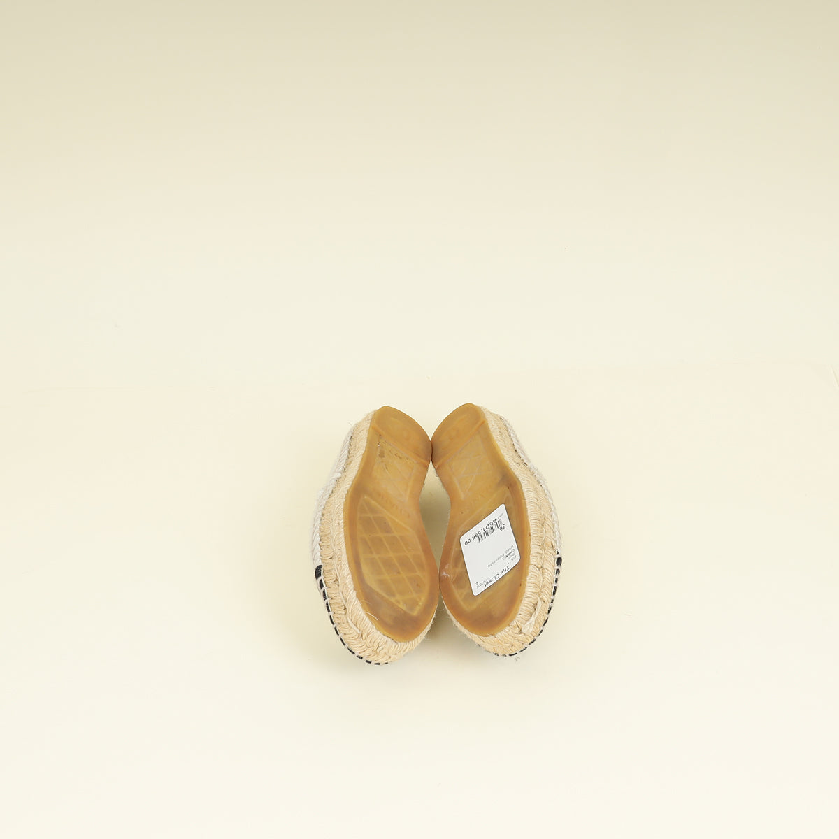 Chanel Bicolor CC Cap Toe Espadrille 36