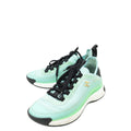 Chanel Mint CC Fabric and Suede Trainer Sneaker 36