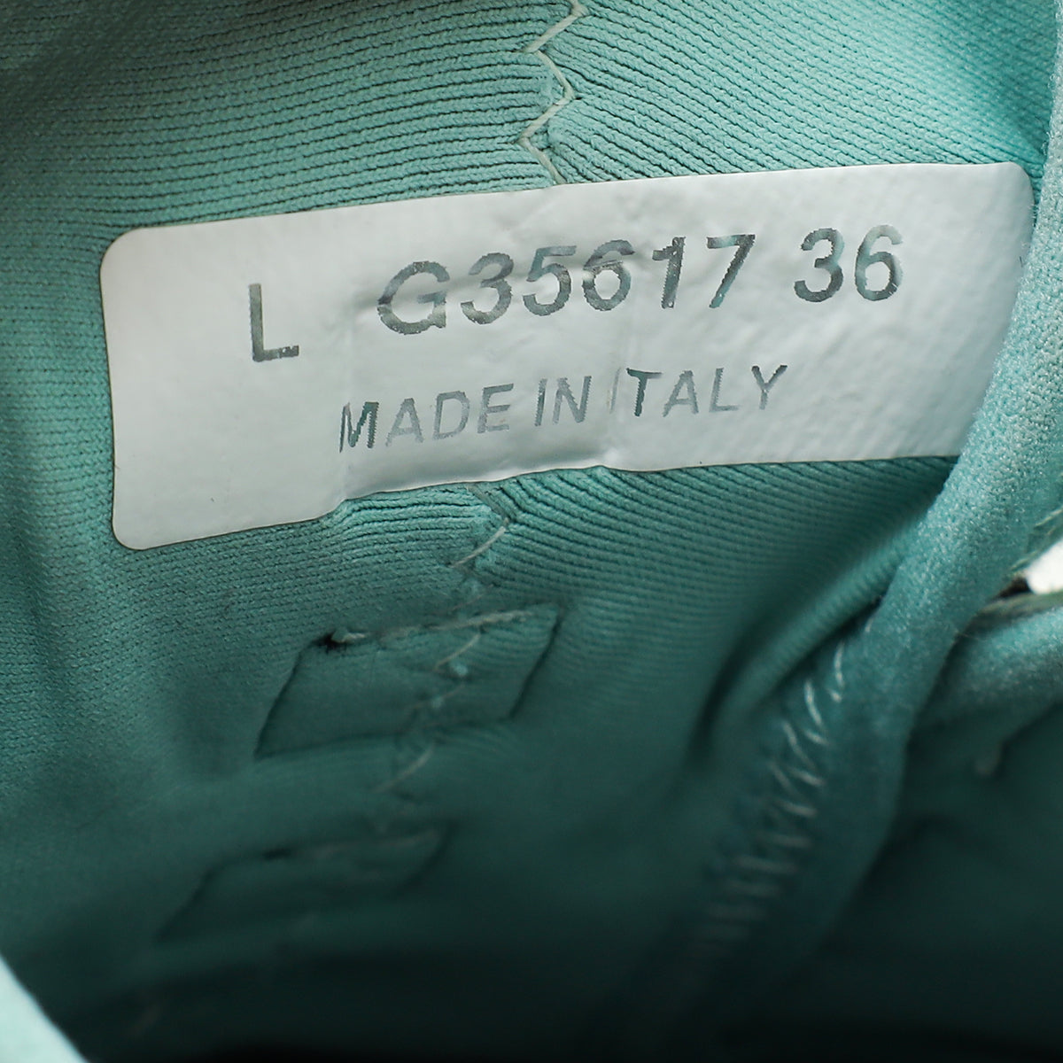 Chanel Mint CC Fabric and Suede Trainer Sneaker 36