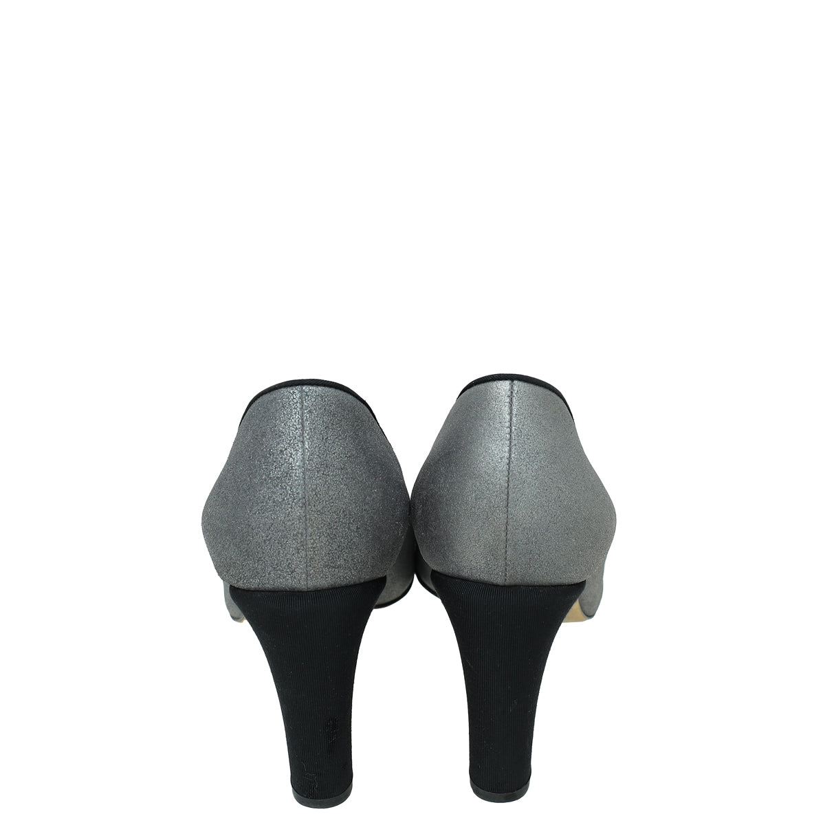 Chanel Bicolor CC Botton Pearl Cap Toe Pump 37.5