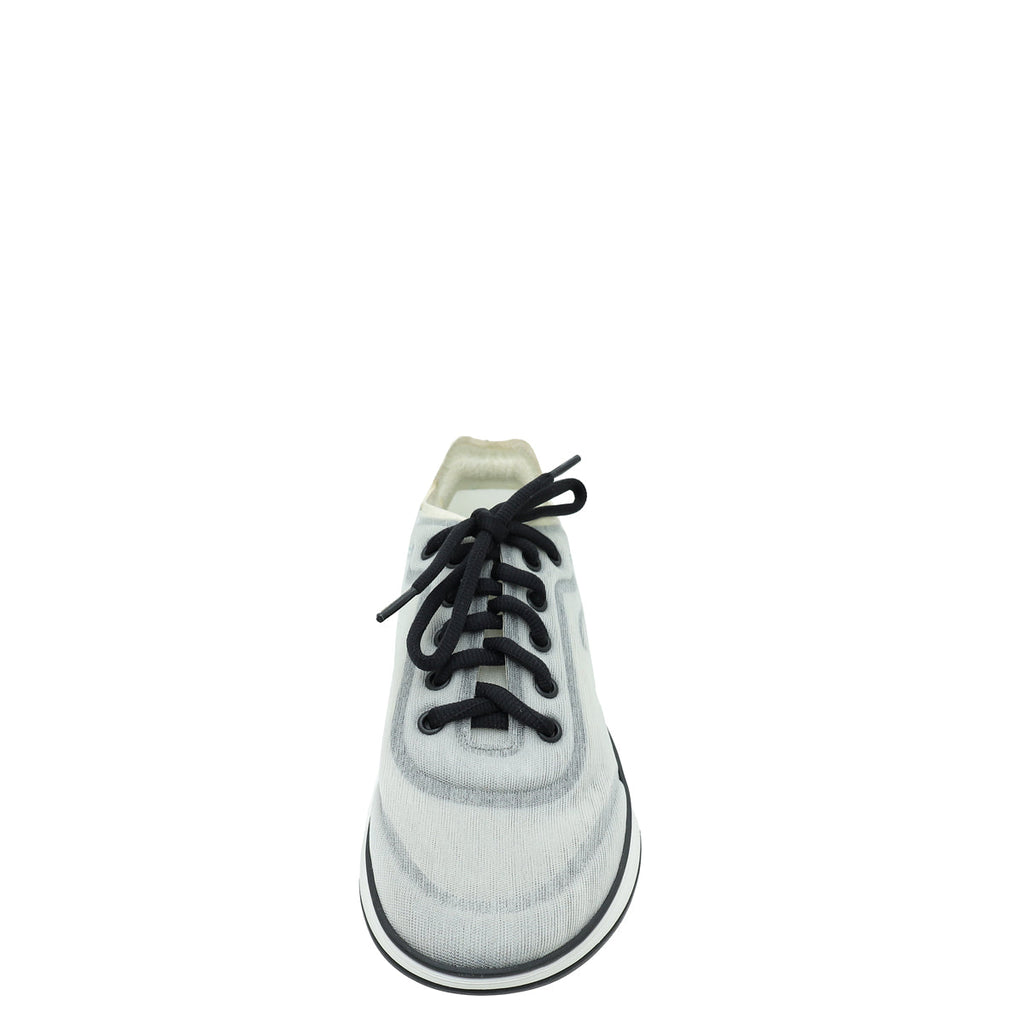 Chanel Bicolor CC Mesh Trainer Sneaker 37