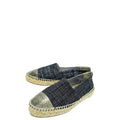 Chanel Bicolor CC Cap Toe Tweed Espadrille 37