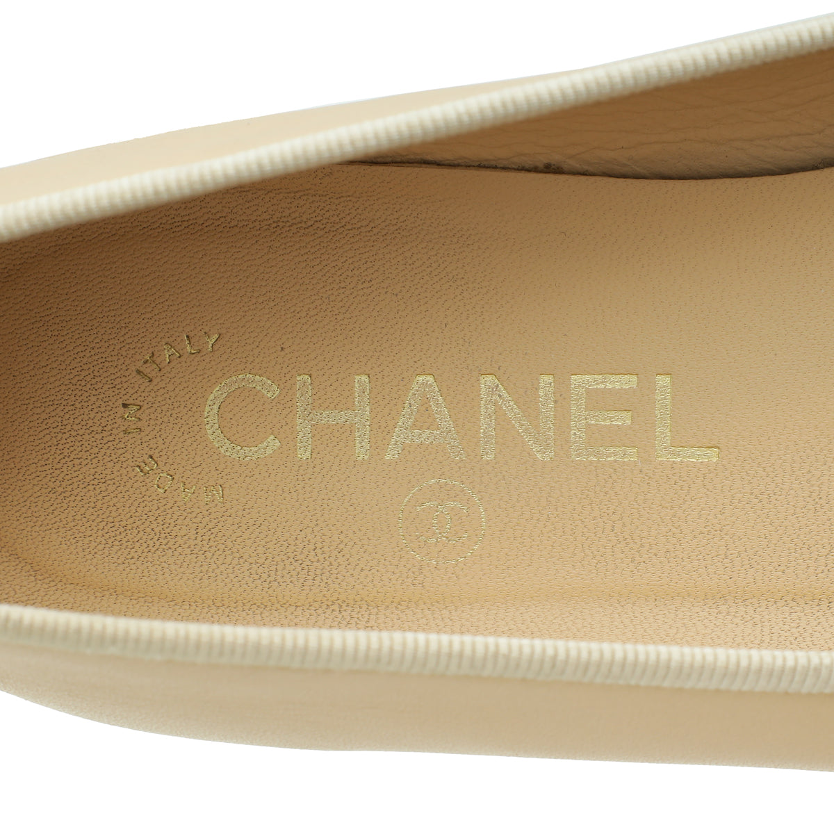 Chanel Bicolor Cap Toe Ballerina Flats 38.5