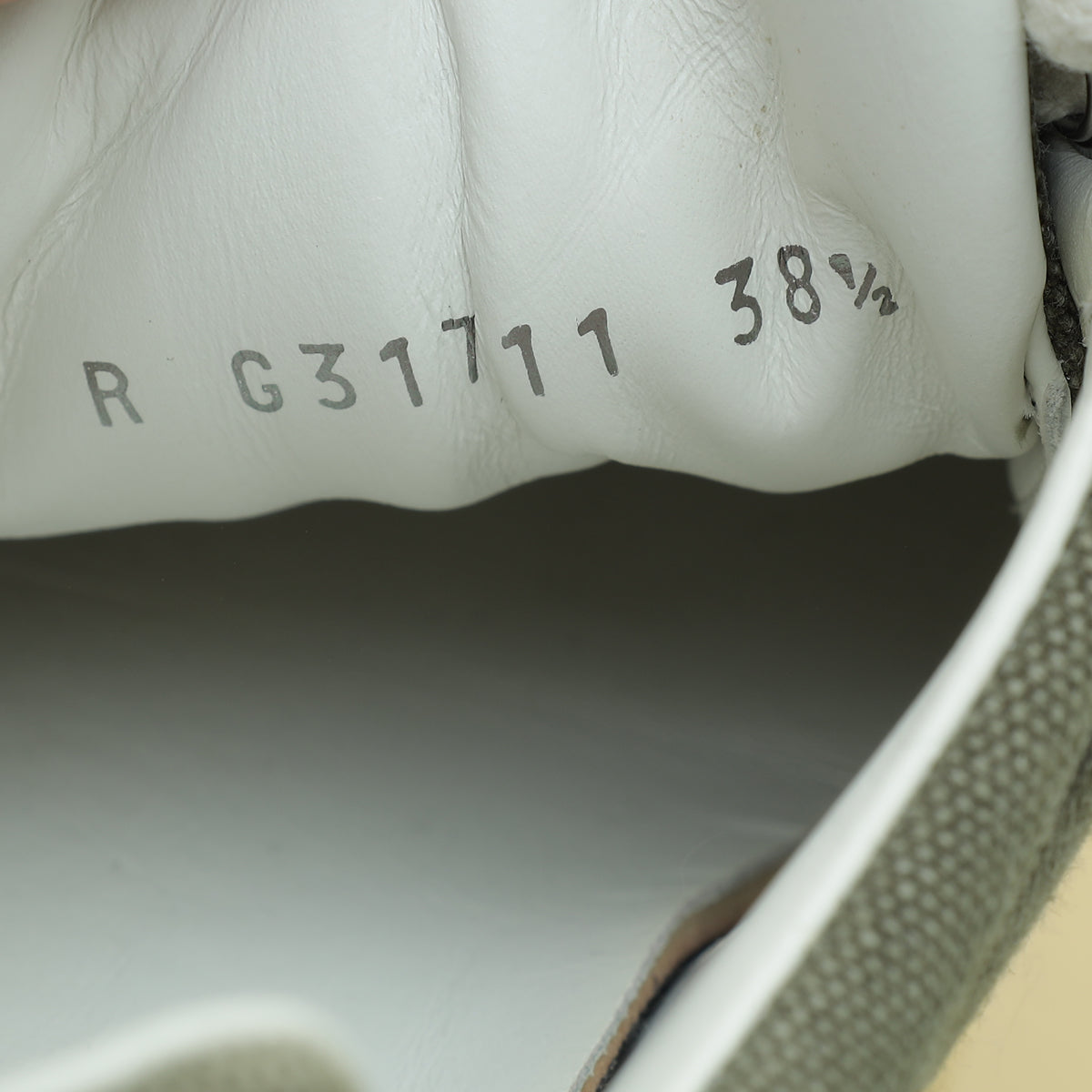Chanel Light Military Green CC Lace Up Sneakers 38.5