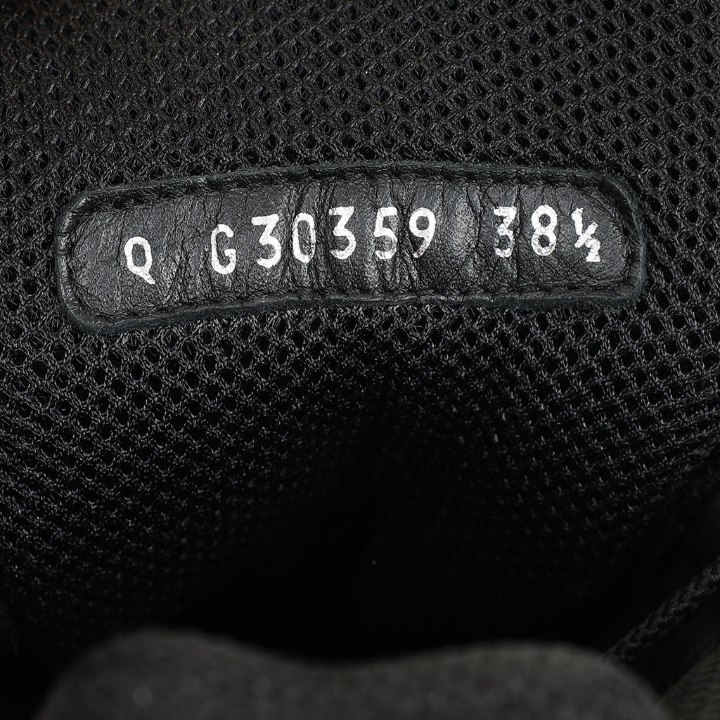 Chanel Black CC Mesh High Top Sneaker 38.5