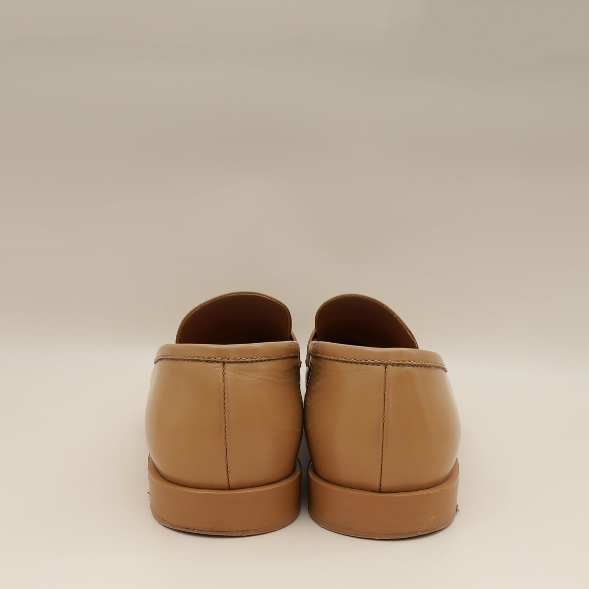 Chanel Dark Beige CC Loafer 38.5