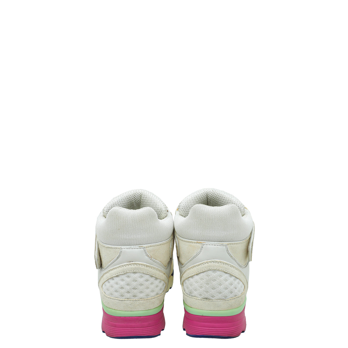 Chanel Multicolor CC Mesh High Cut Sneakers 38