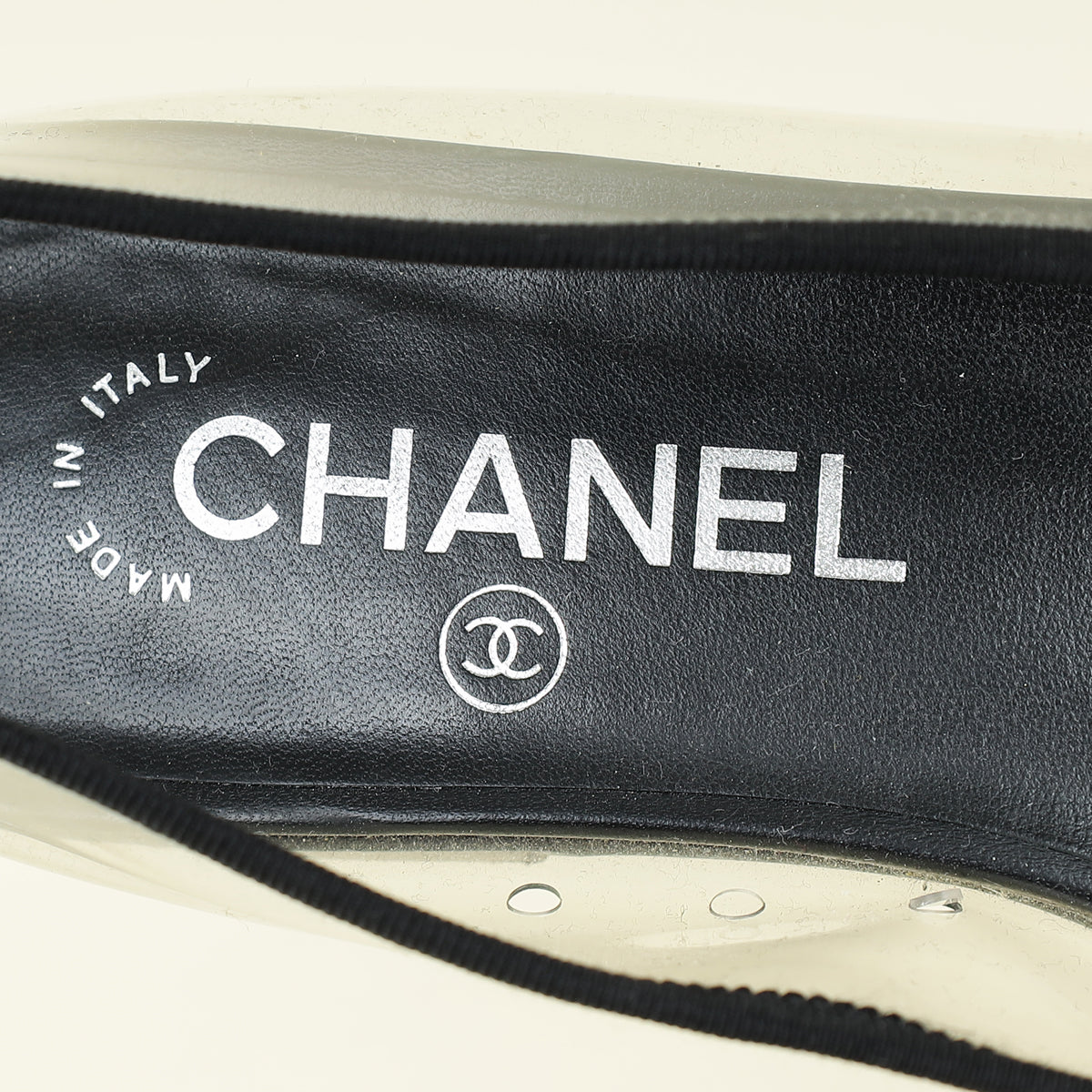 Chanel Bicolor CC Cap Toe Flat Ballerina 38