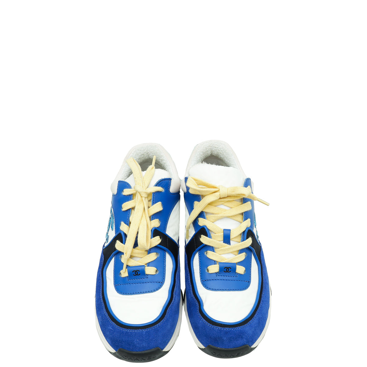 Chanel Bicolor CC Trainer Sneaker 38