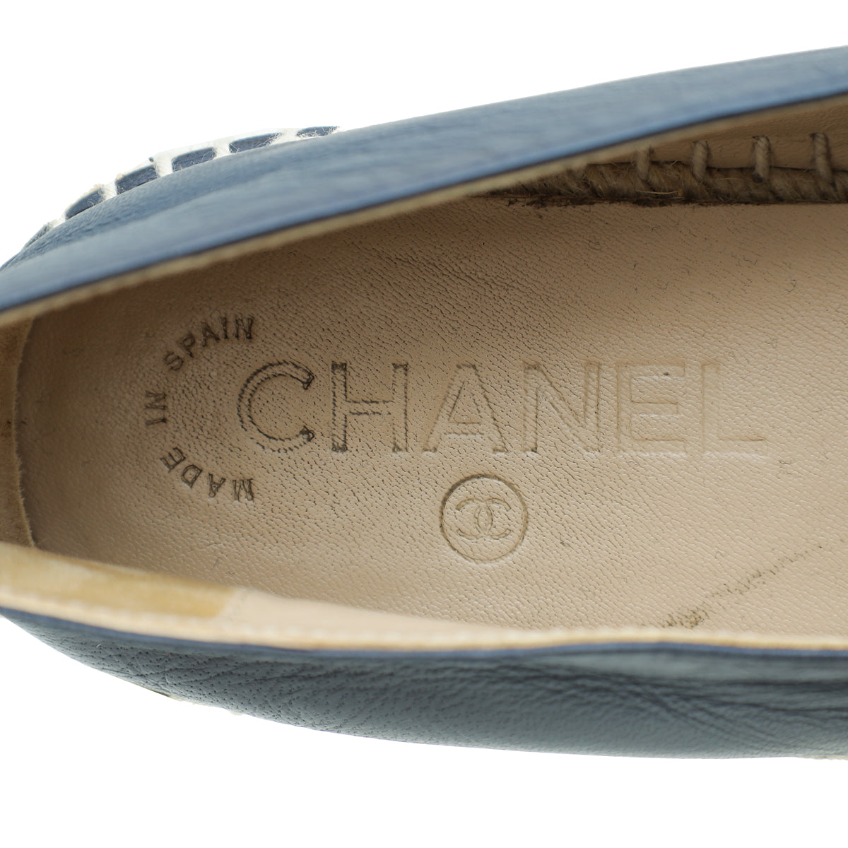 Chanel Bicolor CC Cap Toe Espadrille 38