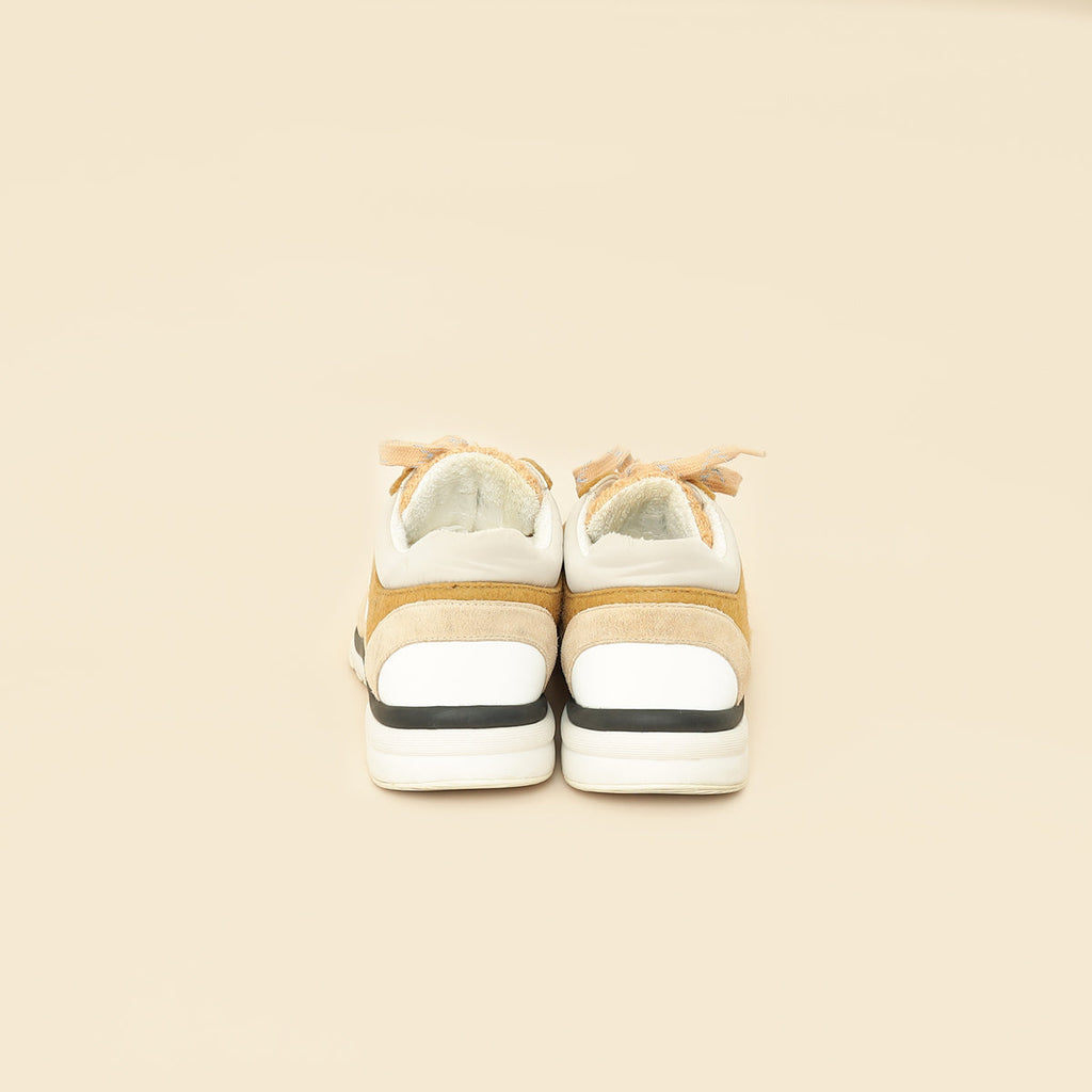 Chanel Beige CC Sneakers 38