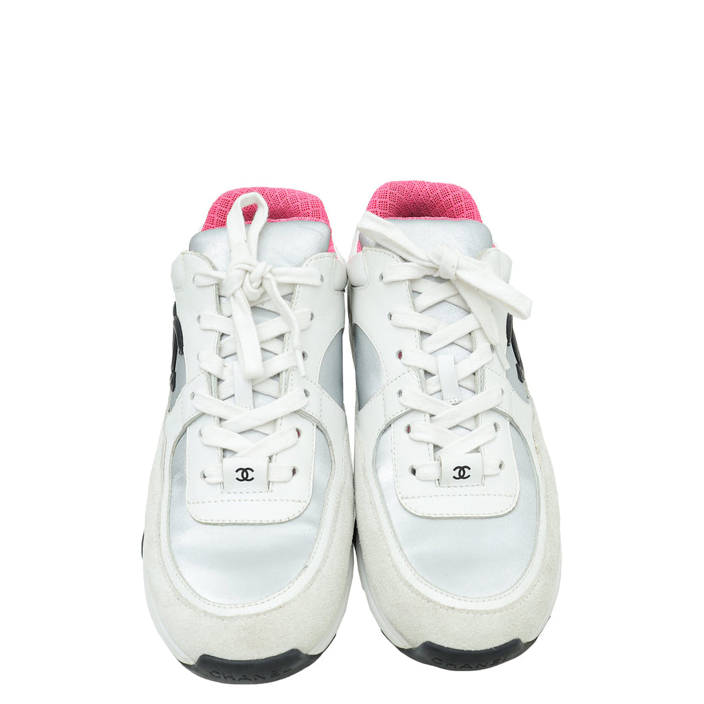 Chanel Multicolor CC Trainer Sneaker 38