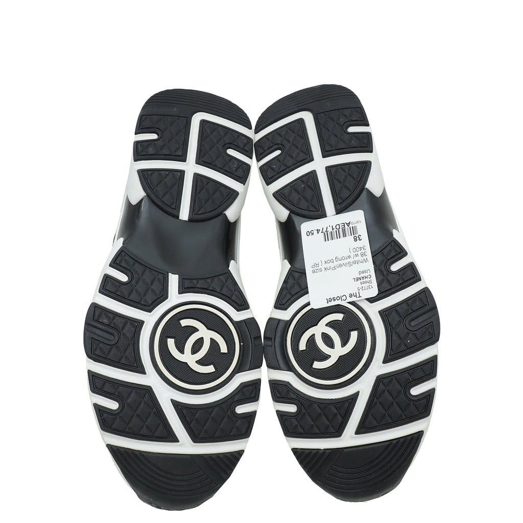 Chanel Multicolor CC Trainer Sneaker 38