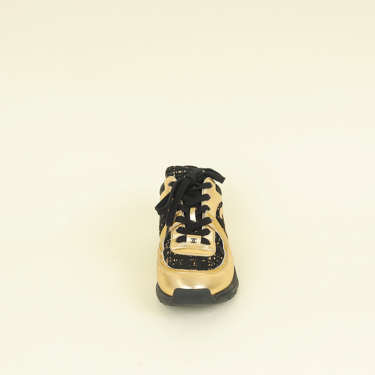 Chanel Bicolor CC Tweed Sneaker 39