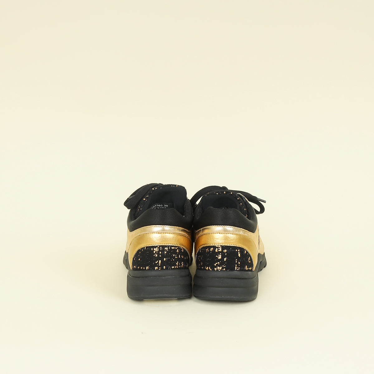 Chanel Bicolor CC Tweed Sneaker 39