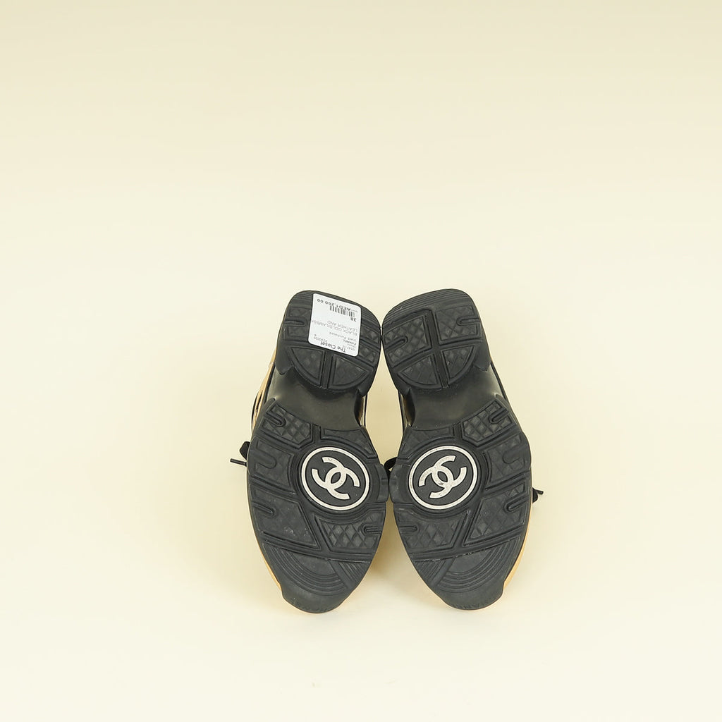 Chanel Bicolor CC Tweed Sneaker 39