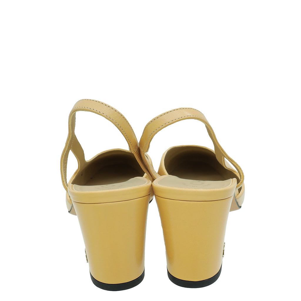 Chanel Bicolor CC Cap Toe Slingback 38