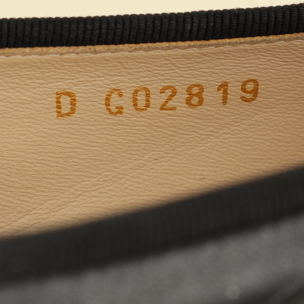 Chanel Black CC Ballet Flats 38