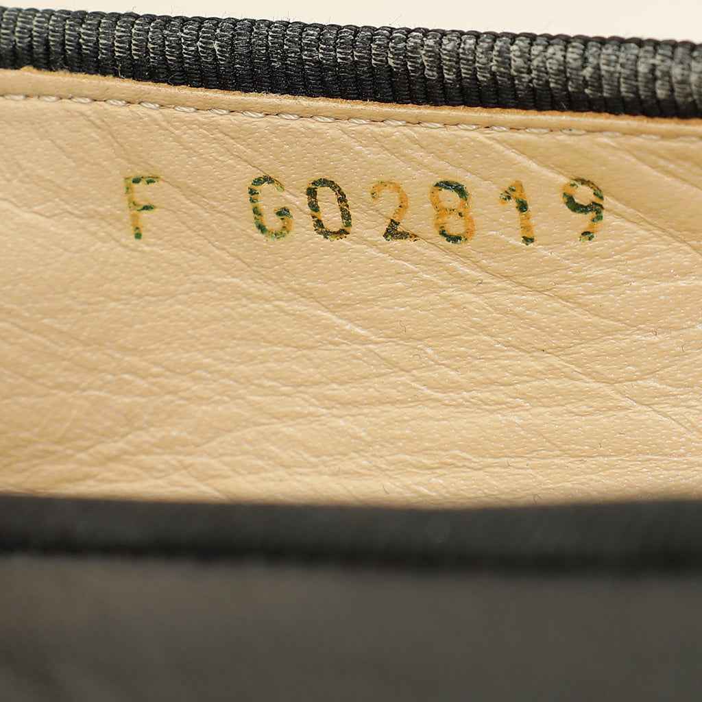 Chanel Black CC Ballet Flats 38