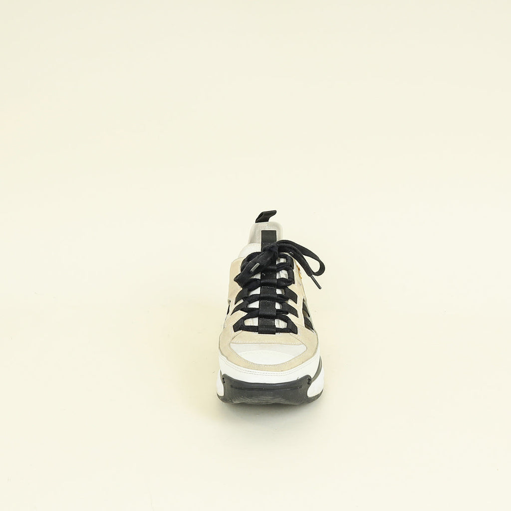 Chanel Bicolor CC Trainer Sneaker 38