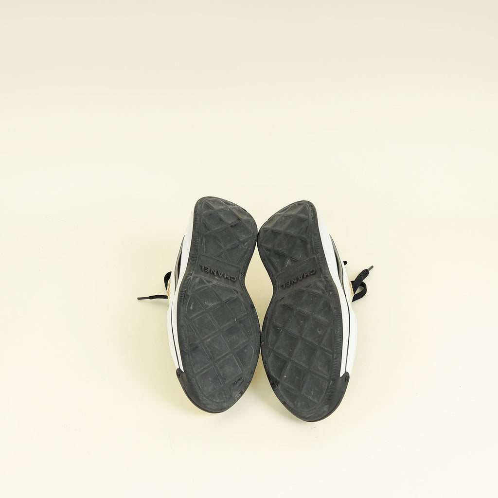 Chanel Bicolor CC Trainer Sneaker 38